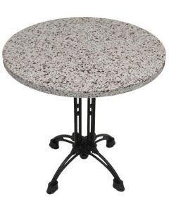 Hand-Crafted Moroccan Mosaic Table with Reclaimed Ivory Glazed Tiles