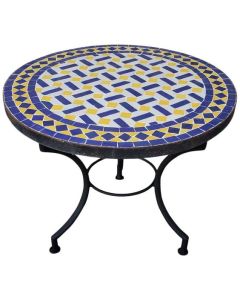 Exotic Moroccan Mosaic Table | Handcrafted Iron Base