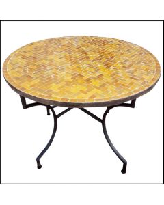 Handcrafted Moroccan Mosaic Table - Premium Quality & Customizable Dimensions