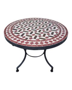 Handcrafted Moroccan Mosaic Table - Customizable Size