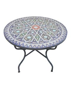 Moroccan Mosaic Table - Handmade Zellij Clay Table