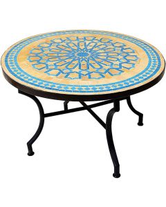 Mosaic Table 045 - Handcrafted Moroccan Tile Table