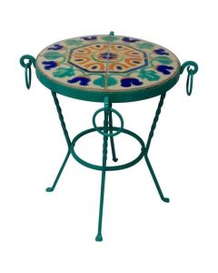 Moroccan Mosaic Table 052 - Handcrafted Geometric Designs