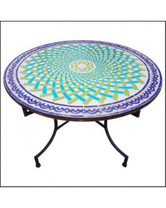 Handmade Moroccan Mosaic Table - Vibrant Colors and Superior Craftsmanship