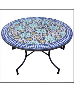 Moroccan Mosaic Table | Handmade Zellij Clay Ceramics