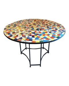 Moroccan Mosaic Table | Handmade Zellij, Clay & Ceramics