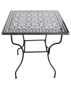 Moroccan Mosaic Bistro Table | Handcrafted Iron Base Home & Garden Décor