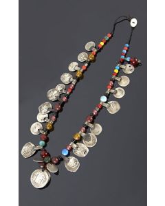 Moroccan Tuareg Berber Geometric Necklace - Handcrafted Ethnic Charm