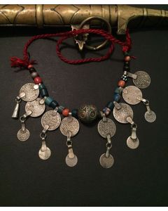 Moroccan Tuareg Berber Geometric Necklace - Handcrafted Ethnic Charm
