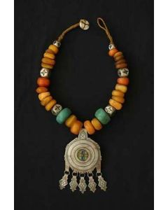 Moroccan Tuareg Berber Geometric Necklace - Handcrafted Ethnic Charm