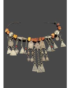 Authentic Moroccan Tuareg Berber Necklace - Geometric Artistry