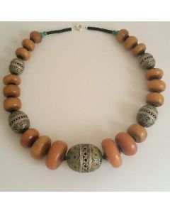 Moroccan Tuareg Berber Handcrafted Necklace with Geometric Patterns