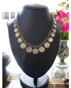 Moroccan Tuareg Berber Geometric Necklace - Handmade Masterpiece