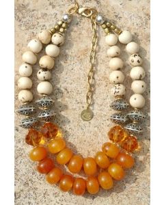 Moroccan Tuareg Berber Geometric Necklace - Handcrafted Ethnic Elegance
