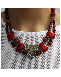 Moroccan Handcrafted Tuareg Berber Geometric Necklace