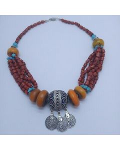 Moroccan Tuareg Berber Handcrafted Necklace - Ethnic Elegance