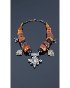 Moroccan Tuareg Berber Geometric Necklace - Cultural Elegance & Contemporary Style