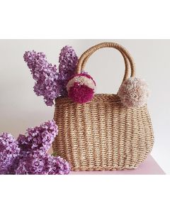 Handmade Moroccan Pom Pom Baskets - Sustainable Eco-friendly Style