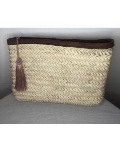 Eco-Friendly Handcrafted Moroccan Straw Clutch - Berber Artisans