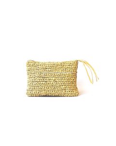 Moroccan Handwoven Eco-Friendly Straw Clutch