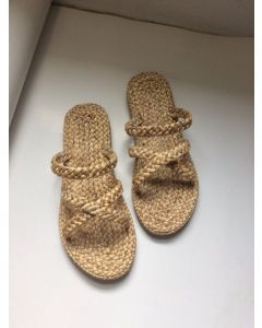 Handcrafted Natural Straw Summer Sandals - Eco-Friendly & Trendy
