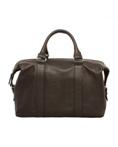 Sac de voyage en cuir marocain marron foncé - Spacieux et robuste