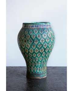 Sky Blue Moroccan Handcrafted Vase | Artisanal Home Decor