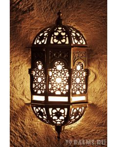 Moroccan Silver Metal Handmade Wall Lamp - Timeless Elegance