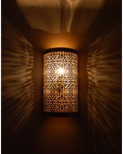 Moroccan Silver Metal Pendant Wall Lamps | Intricate Designs