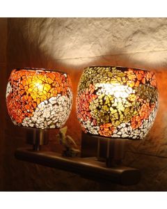 Handcrafted Moroccan Silver Metal Wall Lamps