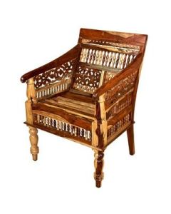 Moroccan Handmade Wood Chair - Premium Timber Design