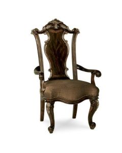 Luxurious Moroccan Dark Brown Wood Chair | Handcrafted Elegance