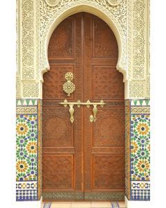 Hand-Carved Moroccan Wood Doors for Interior & Exterior Spaces