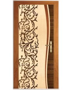 Luxury Hand-Carved Solid Wood Front Door - Moroccan Artistry