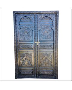 Moroccan Antique Wood Front Door | High-Quality Solid Wood