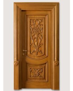 Light Oak Custom Moroccan Wood Door - Durable & Elegant