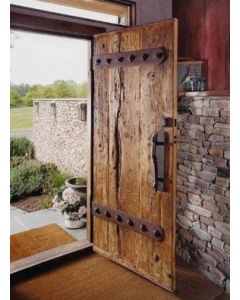 Exquisite Antique Moroccan Wood Door - Timeless Elegance and Durability