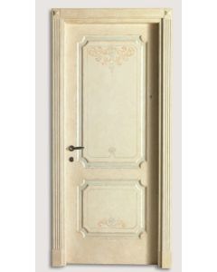 Elegant Light Oak Wood Door 058 | High-Quality Moroccan Craftsmanship