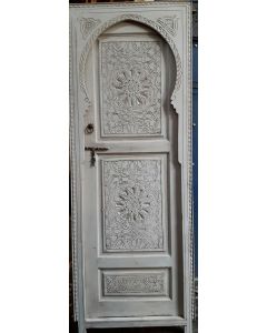 Traditional Moroccan Arched Wood Door for Interior & Exterior Spaces