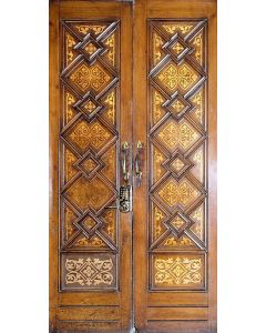 Traditional Moroccan Solid Wood Door 088 | Handcrafted Luxury