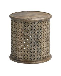 Mesa Vintage de Madera Hecha a Mano con Diseño Marroquí