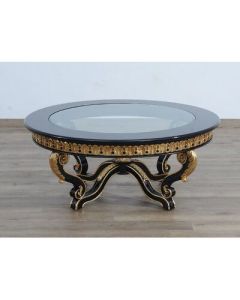 Exquisite Moroccan-Inspired Hand-Carved Wood Table
