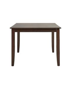 Handcrafted Moroccan Wood Table - Brown Finish & Artisan-Carved