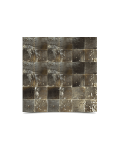Marokkanisches Mosaikfliesen Kaffeebraun 6 x 6 Glasiert