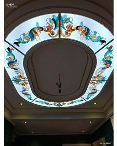 Premium Handmade Moroccan Plaster Ceiling 098 - Customizable Arch