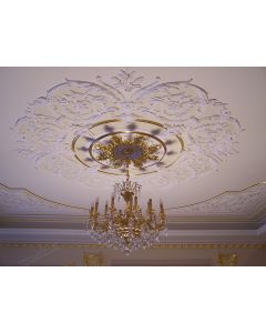 Moroccan Plaster Ceiling Rose | Handmade Fibreglass Finish