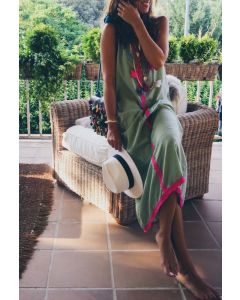 Vacation Maxi Moroccan Beach Cover Up - Elegant Caftan for Beach Days and Beyond