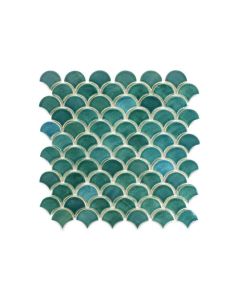 Moroccan Fish Scales – Sea Mist Small Tiles