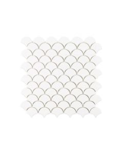 Moroccan Fish Scale Tiles - Marshmallow | Undersea Style