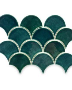 Peacock Green Moroccan Fish Scales | Glossy/Matte | High-Quality & Durable